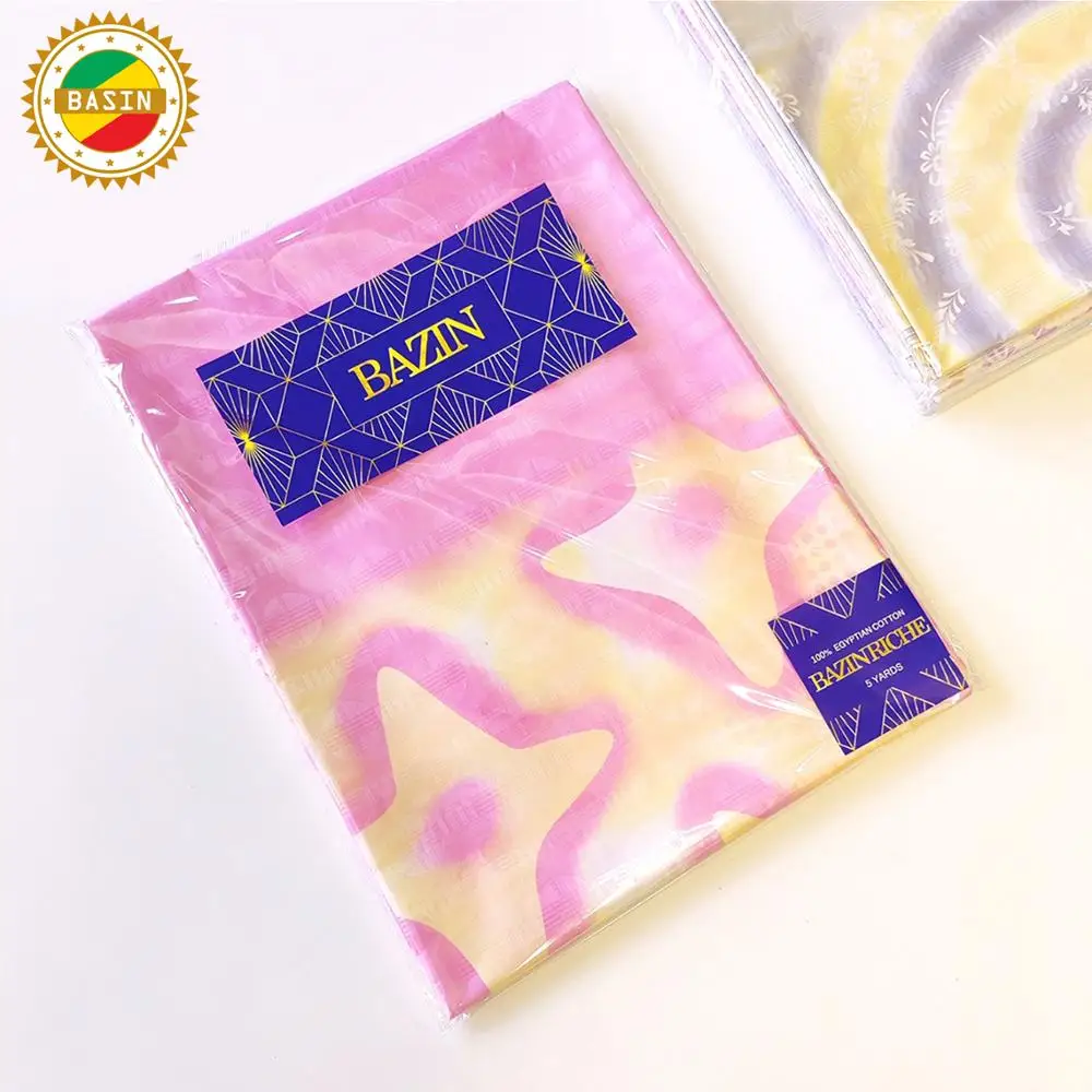 Tissu en dentelle Bazin Riche de haute qualité pour mariée ou demoiselles d'honneur, tissu en dentelle à motif floral imprimé, 2021