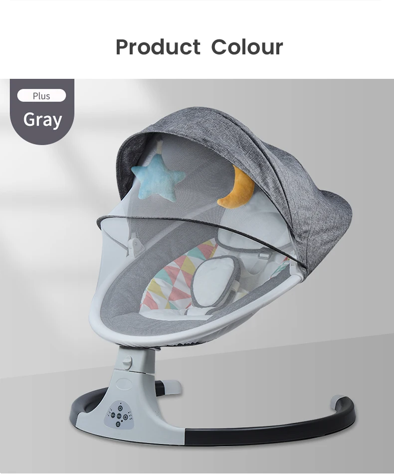 

Baby electric rocking chair crib coaxing baby to sleep artifact newborn comfort cradle liberating mother's hands for 0-2Y baby