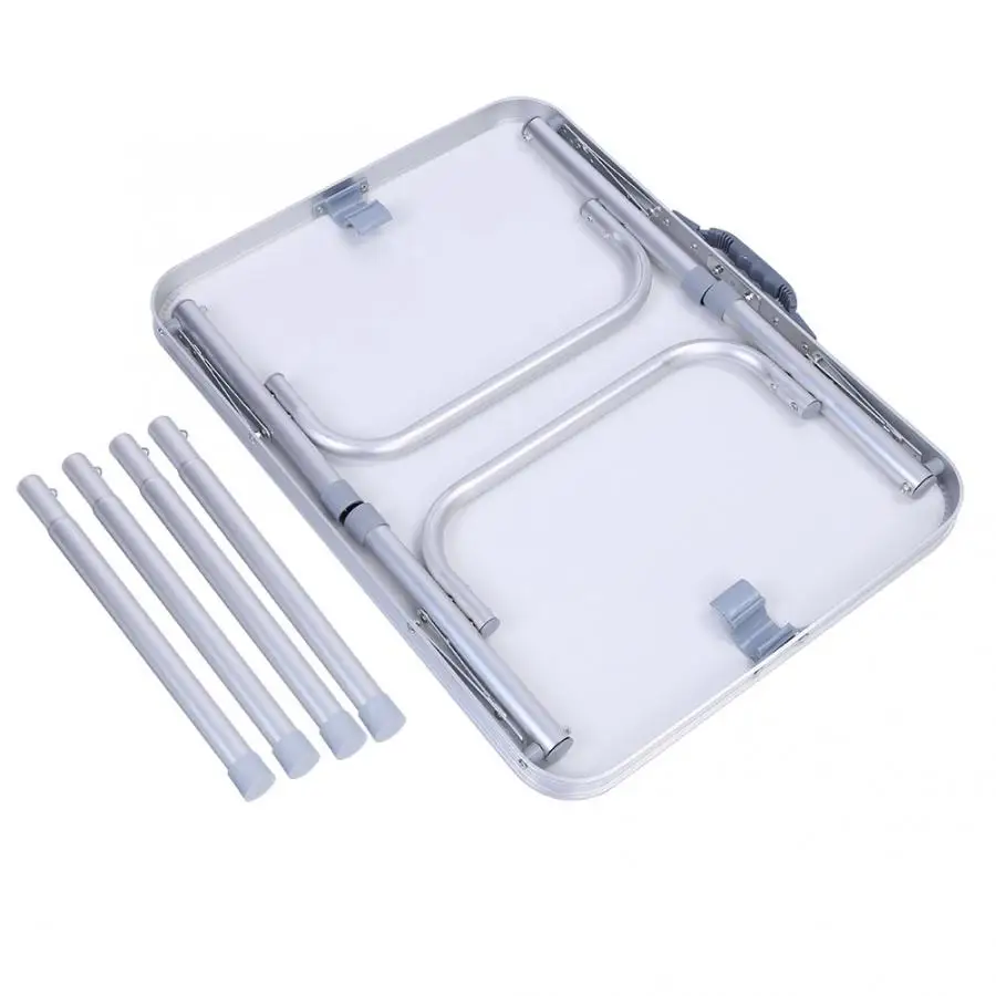 Регулируемый складной стол поднос из алюминиевого сплава для сада кемпинга