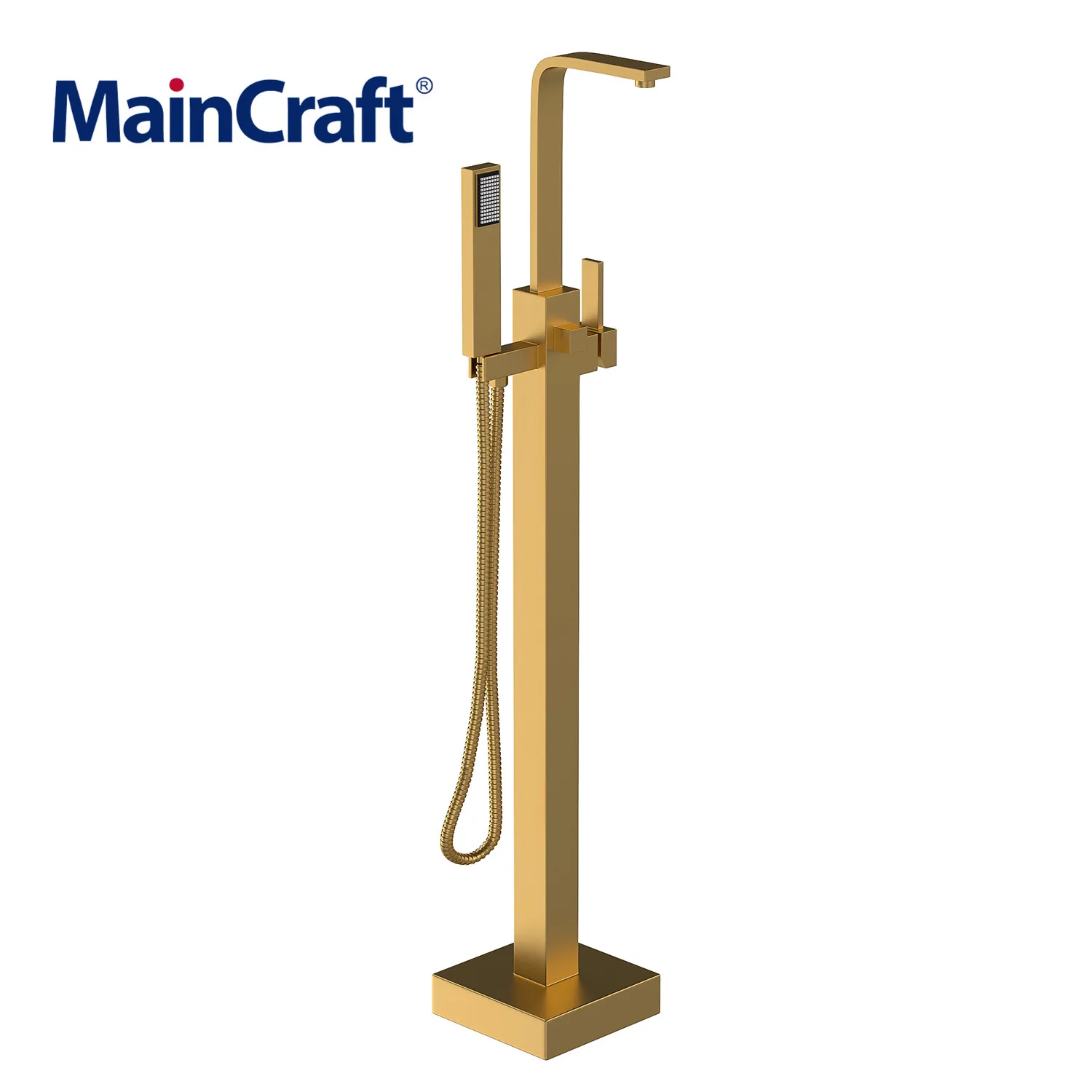 

Floor Standing Chrome Bathroom Faucet Bathtub Taps Brass Shower Diverter Bathtub Spout Mixer Tap Faucet Rose Gold for Bath