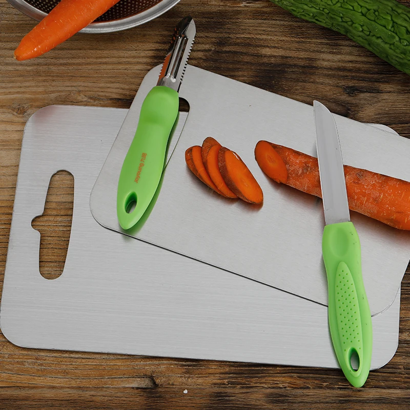 Разделочная доска из нержавеющей стали 304 домашняя пищевая прочная кухонная для