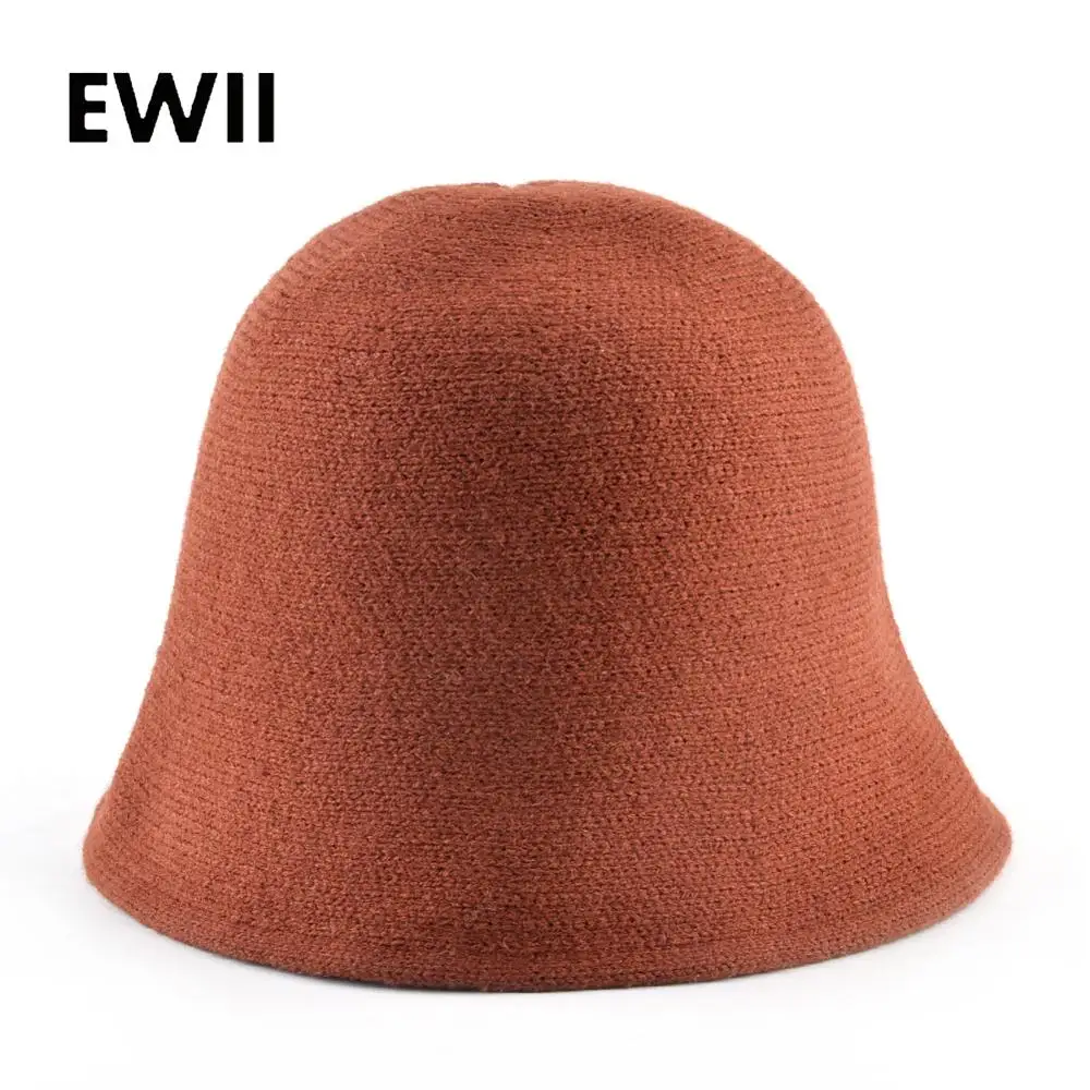 Женская шерстяная шляпа от солнца однотонная женская винтажная Зимняя |