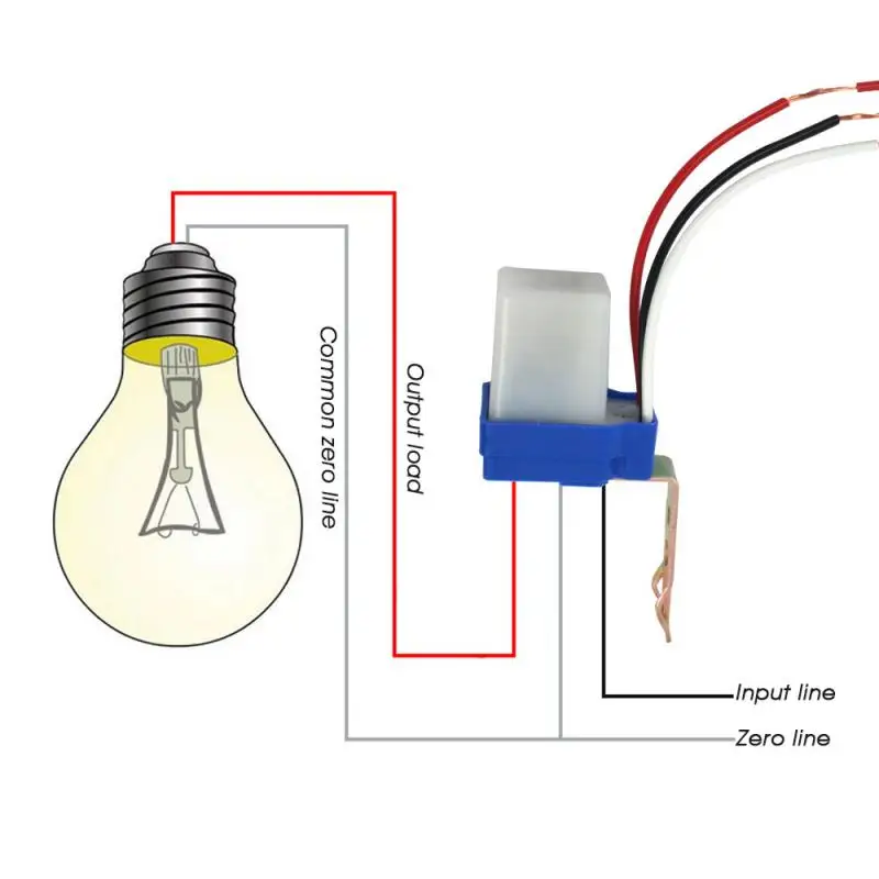 

Automatic On/off Photo Battery Street Light Lighting Switch Sensor Switch Controller 220V Light Control Photoelectric Switch