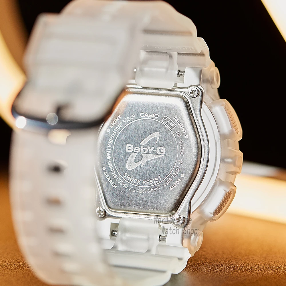 Набор женских наручных часов Casio baby-g прозрачные водонепроницаемые часы |