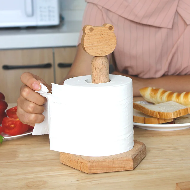 31x13 см мультфильм Деревянный рулон бумажных полотенец Держатель для кухня ванная