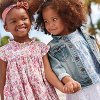 little maven kids frocks 2021 new summer baby girl clothes brand dress toddler cotton flower print dresses for kids 2 7 years