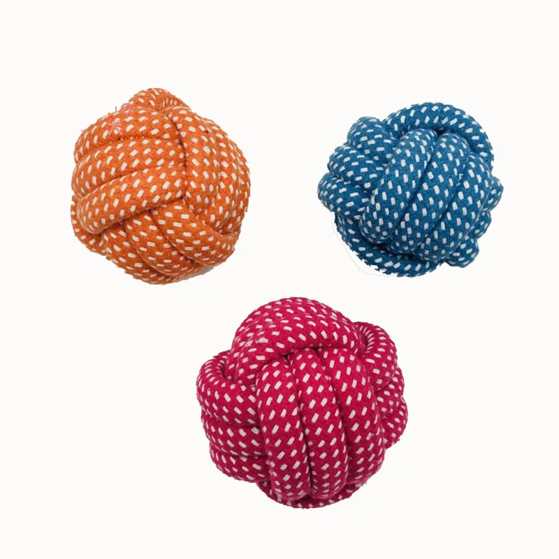 

180g 10cm Diameter Cotton Rope Ball Dog Toys For Aggressive Chewers Duarable Dog Training Teeth Cleaning Interactive Chew Toys