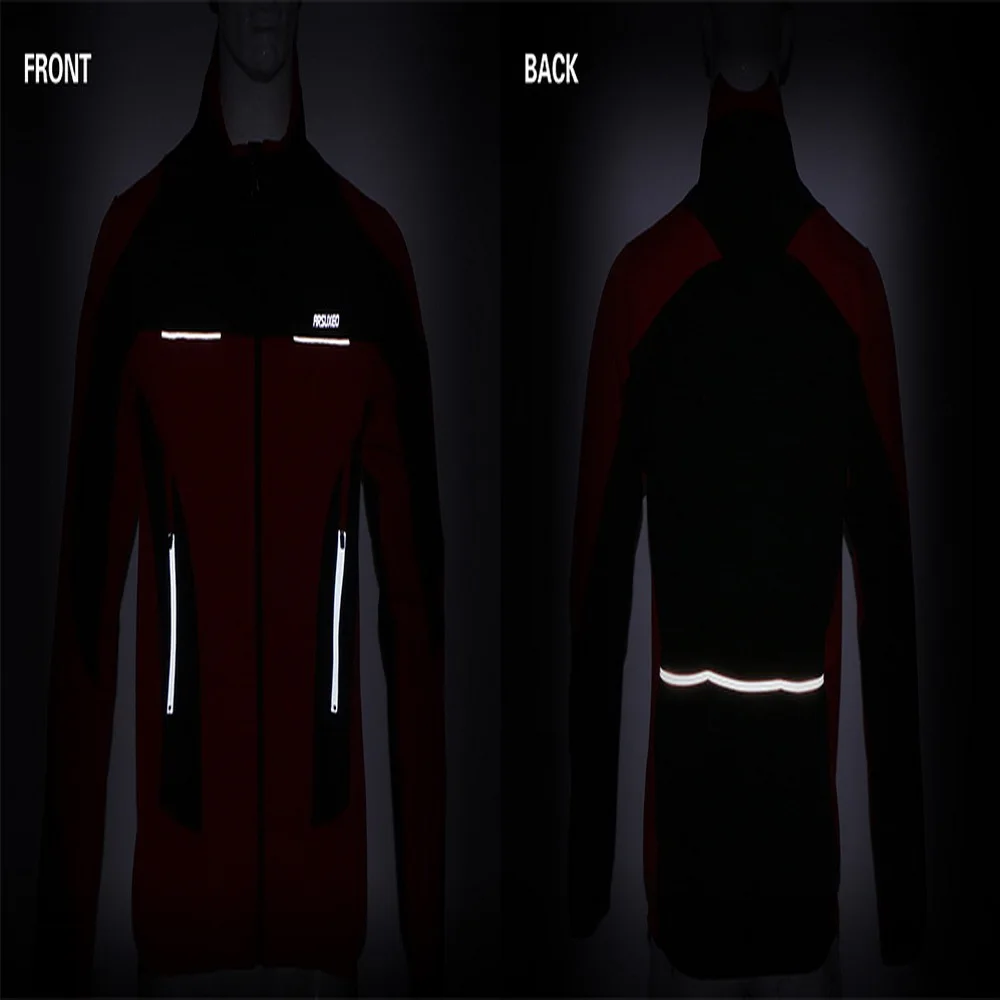 Мужская Флисовая теплая зимняя велосипедная куртка ARSUXEO ветрозащитная