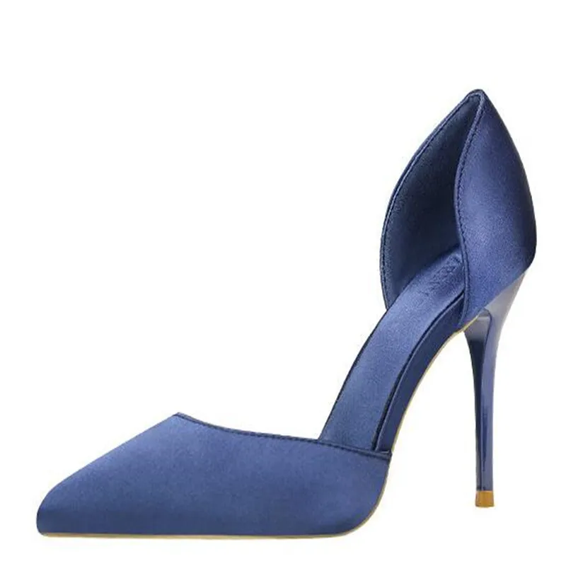 

Pumps Sleek minimalist exquisite slim stiletto high heel suede shallow mouth pointed side hollow women's shoes
