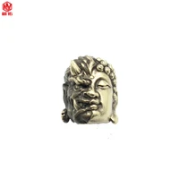 1pc buddha devil became one retro brass copper oxide edc paracord beads umbrella rope cord lanyard pendants knife beads