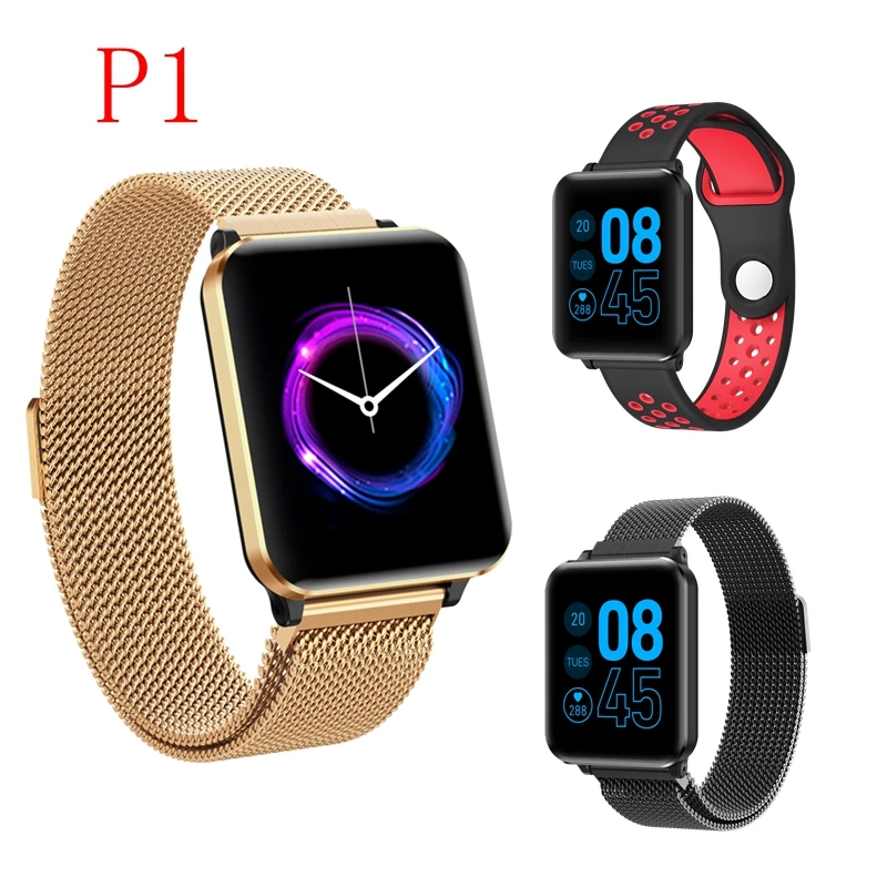 Y6 Pro/P1 фитнес-трекер, Смарт-часы для мужчин и женщин, модные Смарт-часы HR, кровяное давление, пульсометр, музыка, погода, умные часы