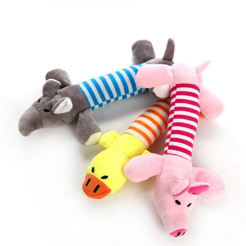 

2020 New Cute Pet Dog Chew Squeaky pet animal plush toy Dog Cat Cleaning Teeth Funny Durability Chew Toy Fit for All Pets