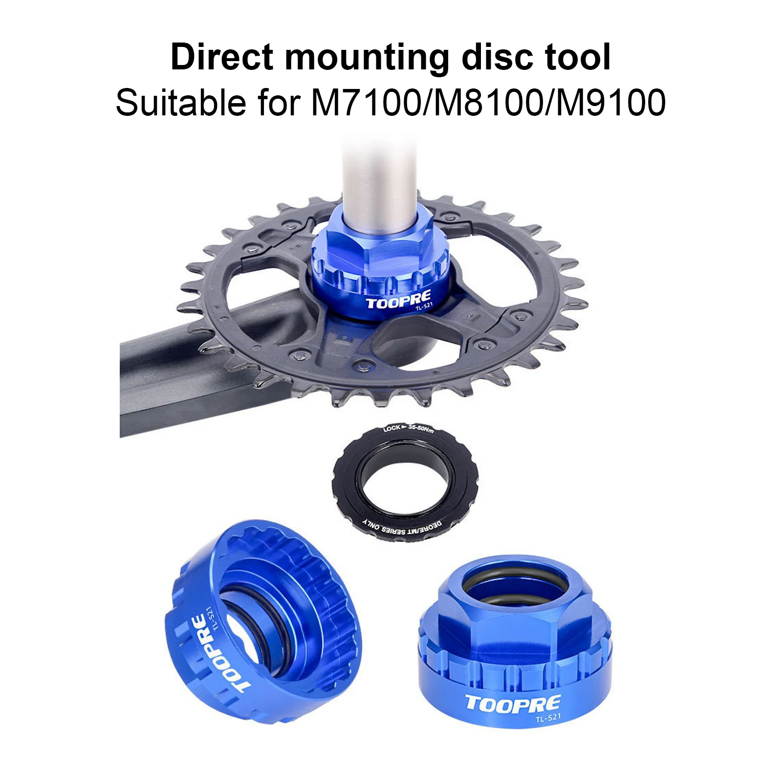 

CNC bike Direct Mounting Disc Removal Tool 12-Speed MTB Bike Chainring Tool Sleeve Crank Puller Crank Arm Remover