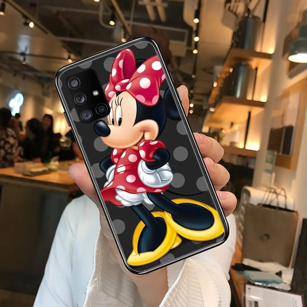 Disney Mouse Minnie Pink Lovely Phone Case Hull For Samsung Galaxy A  50 51 20 71 70 40 30 10 80 E 5G S Black Shell Art Cell Cov