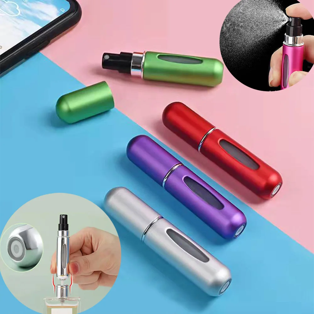 5 мл флакон для парфюма мини многоразовый портативный алюминиевый распылитель