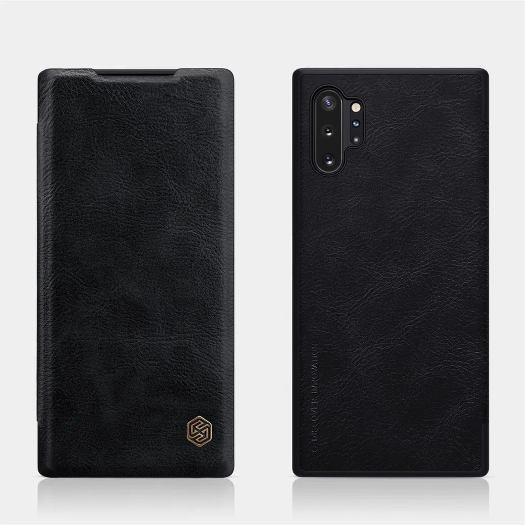 Для samsung Galaxy Note 10 + Plus Pro 5G флип-кейс Nillkin Qin кожаный чехол откидная крышка карта