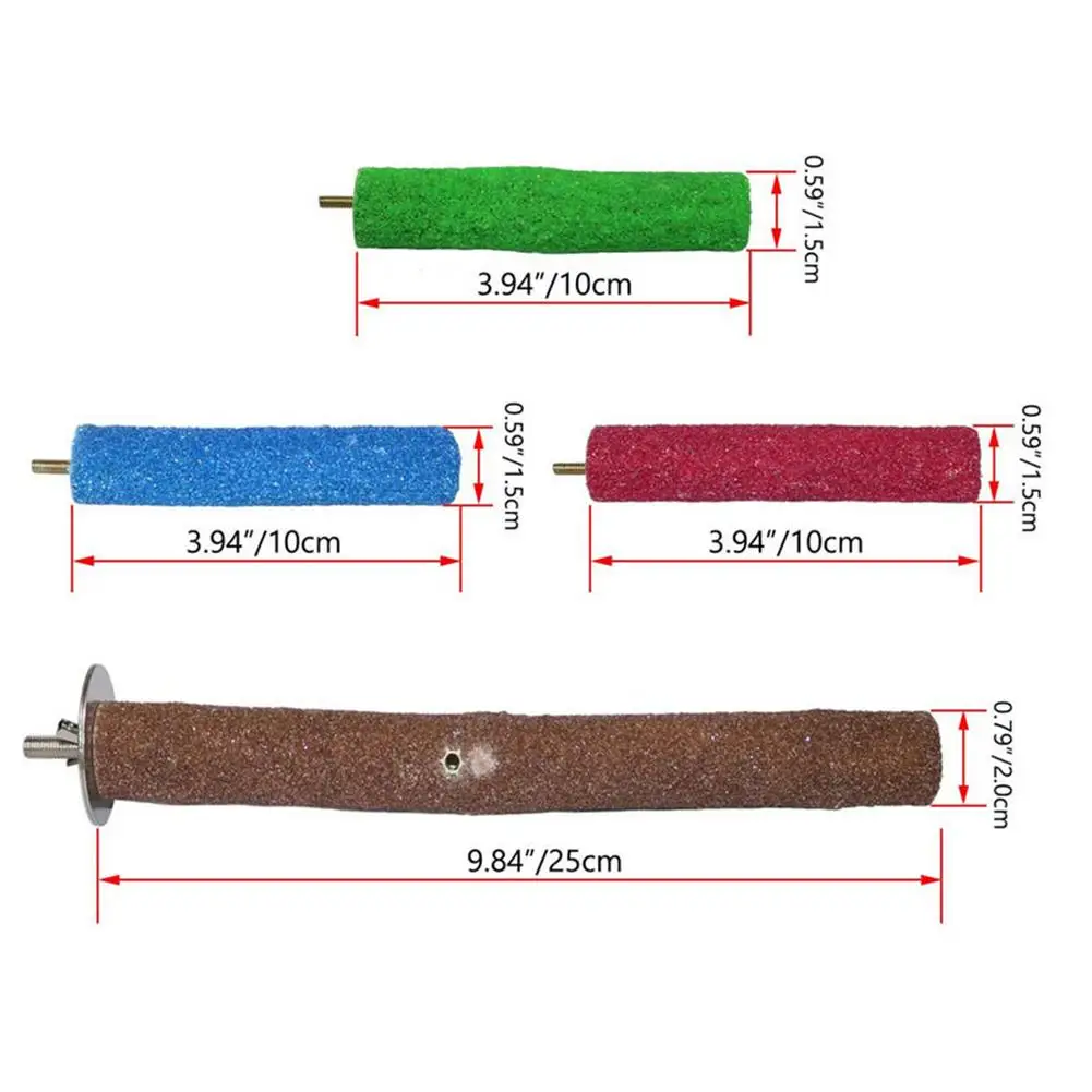 

Bird Perch Stand For Parrots Training Wooden Bird Toys Supplies