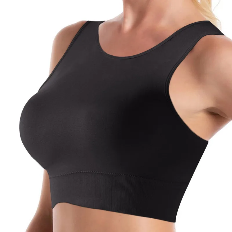 

Спортивный бюстгальтер для женщин, однотонный топ для йоги, фитнес-Бюстгальтер для девушек, одежда для активного отдыха, тренировок, бега, с...