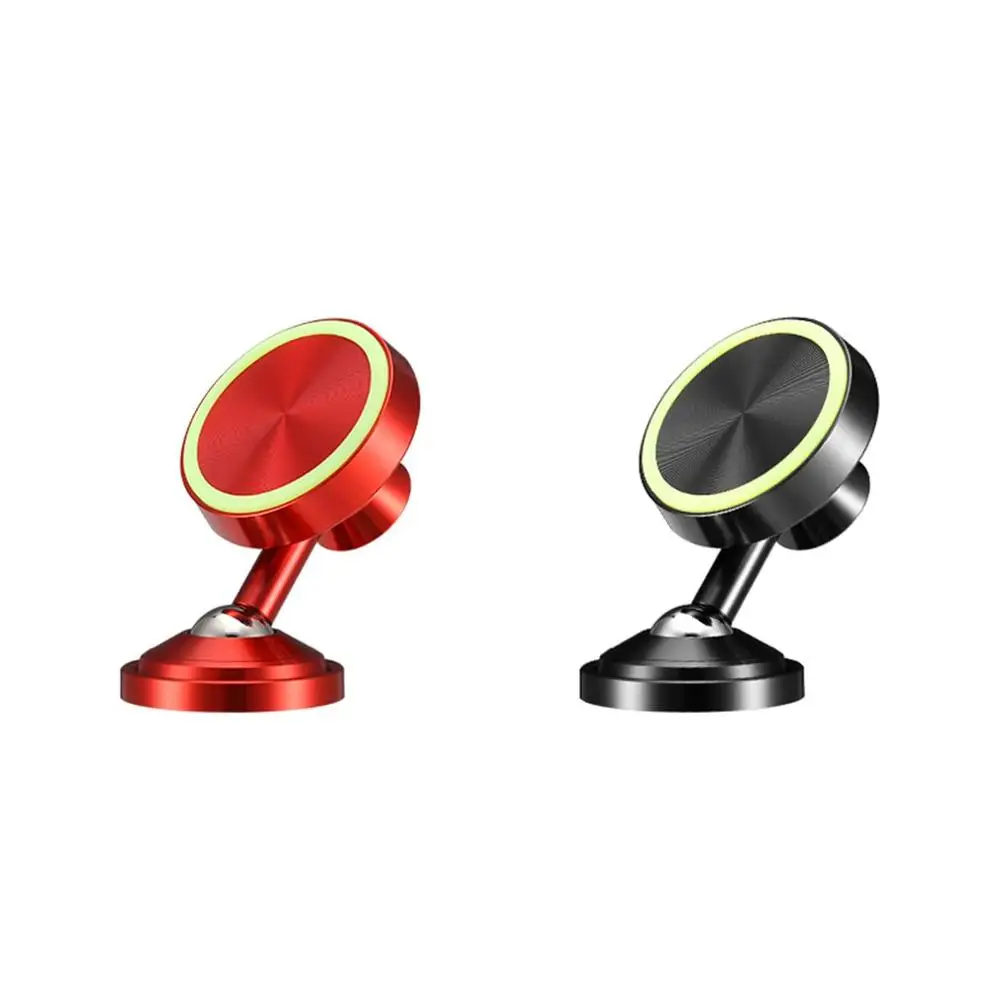 

Multifunction Magnetic Car Phone Holder 360 Degree Rotation Luminous Parking Number Plate Aluminum Magnet Mount Car Holder