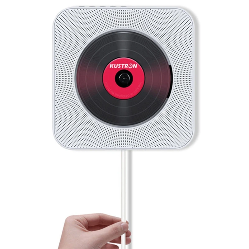 ABGN Hot-Kustron настенный Bluetooth Cd-плеер пренатальный динамик студенческий Белый