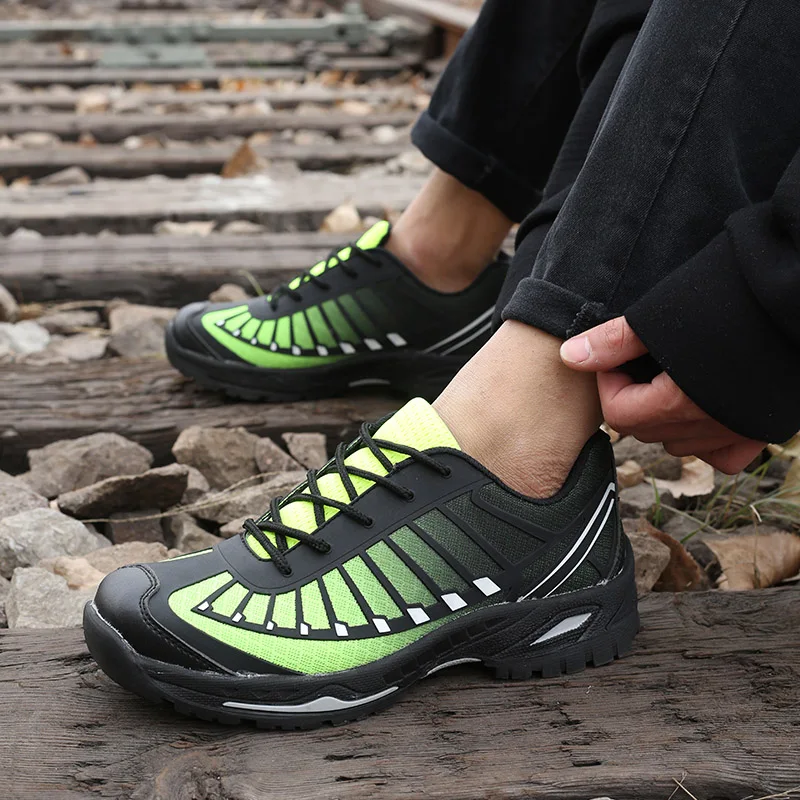 

Steel Toecap Shoes Work Boots Outdoor Male Shoes Men Work Safety Boot Anti-smashing Puncture Proof Safety Shoes For Men Sneakers