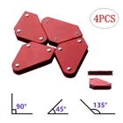 Магнит для сварки, 4590135 градусов, магнитный держатель с сильным всасыванием для пайки, сварки, 4 шт.компл.