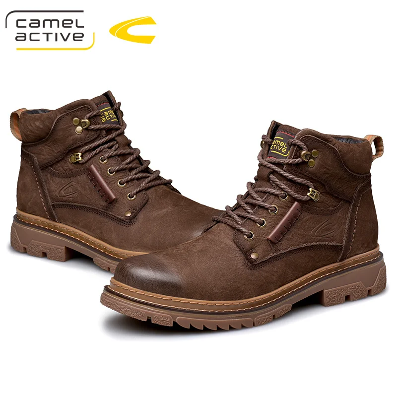 Кроссовки Camel для активного отдыха осень 2019 натуральная кожа Нескользящие