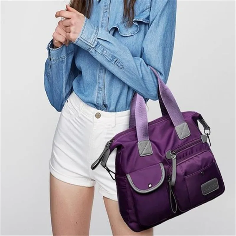 

Сумка-тоут женская нейлоновая, водонепроницаемая, с ручкой сверху, 20 #