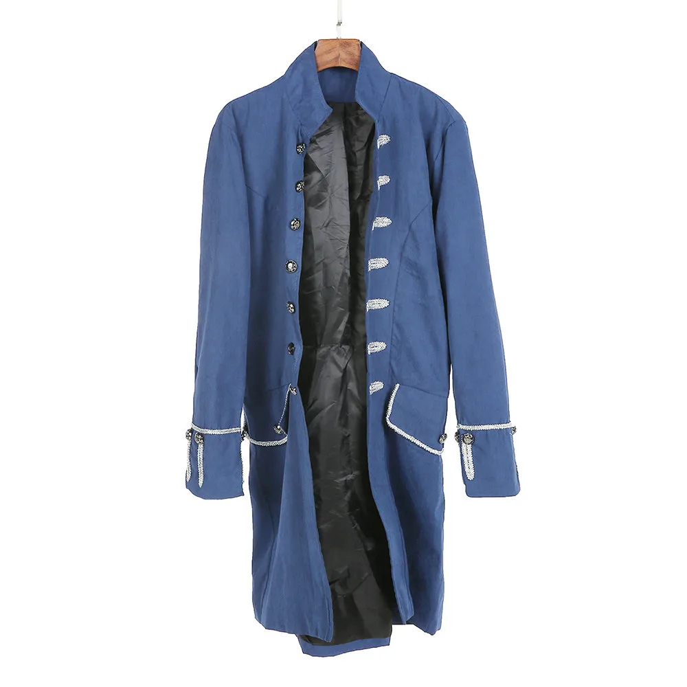 2019 мужской цветочный пуговичный модный стимпанк винтажный фрак высокого