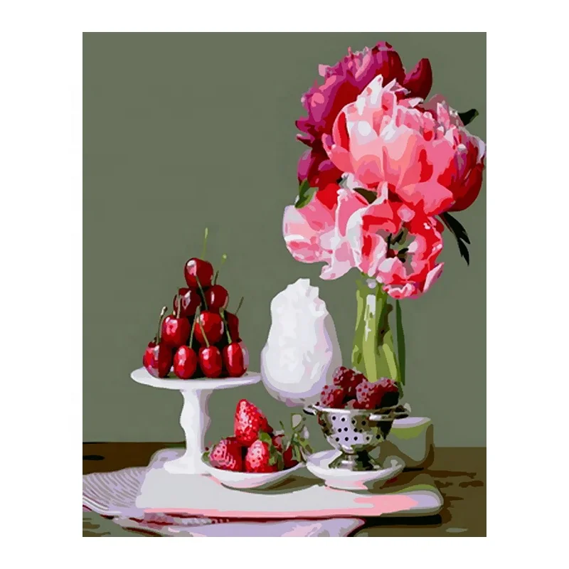 

Абстрактная настенная живопись, Настенная картина с цветами