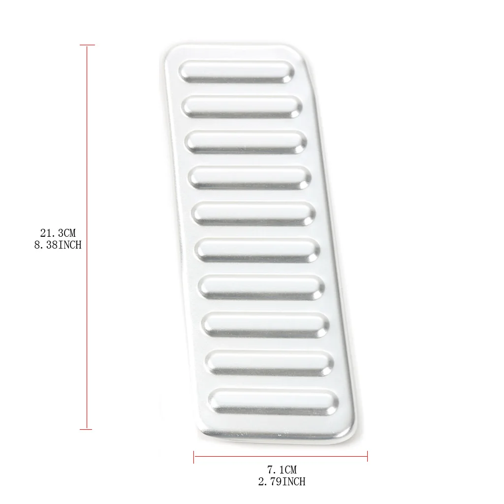 

Car Modified Rest Pedal Decorative Piece Left Foot Aluminum Decorative Patch for Ford Mustang
