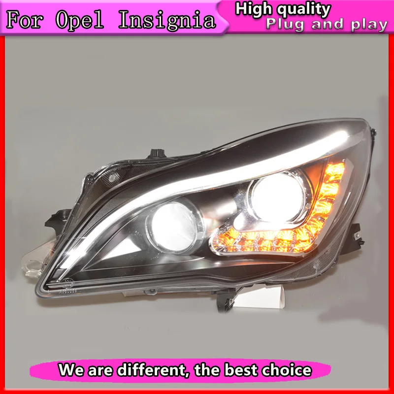 

Car Styling For Buick Regal headlights For Opel Insignia head lamp led DRL front light Bi-Xenon Lens xenon HID KIT 2014-2016