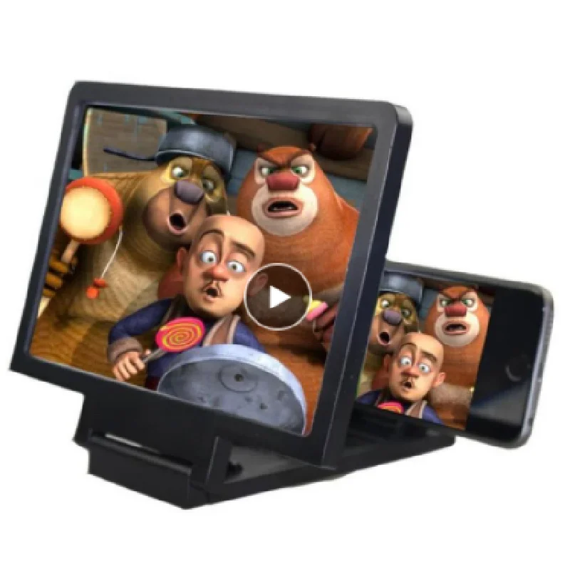 Складной изогнутый проектор с динамиком видеопроектор 3D экраном лупа для