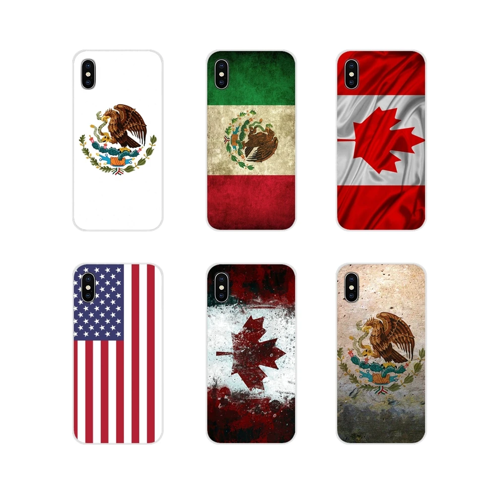 Для Huawei Mate Honor 5X 6X 7 7A 7C 8 9 10 8C 8X 20 30 Lite Pro США Канада Мексика Флаг аксессуары чехлы для