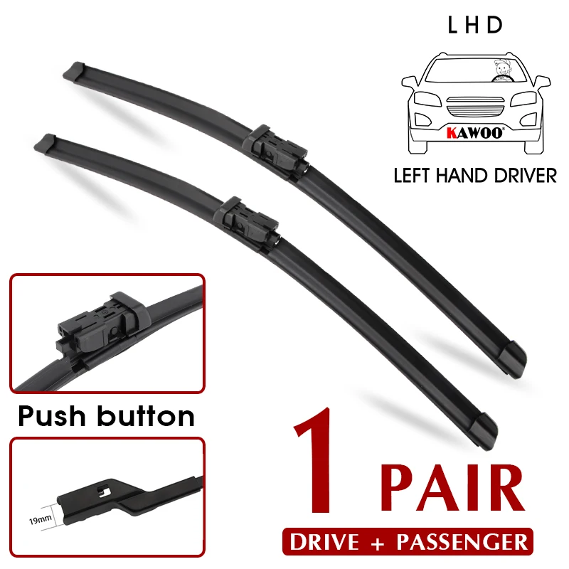 

KAWOO Щетка стеклоочистителя переднего автомобиля для Фольксваген Гольф 5 V MK5 2006-2009 ветровое стекло мытья окна 24 "+ 19" LHD RHD