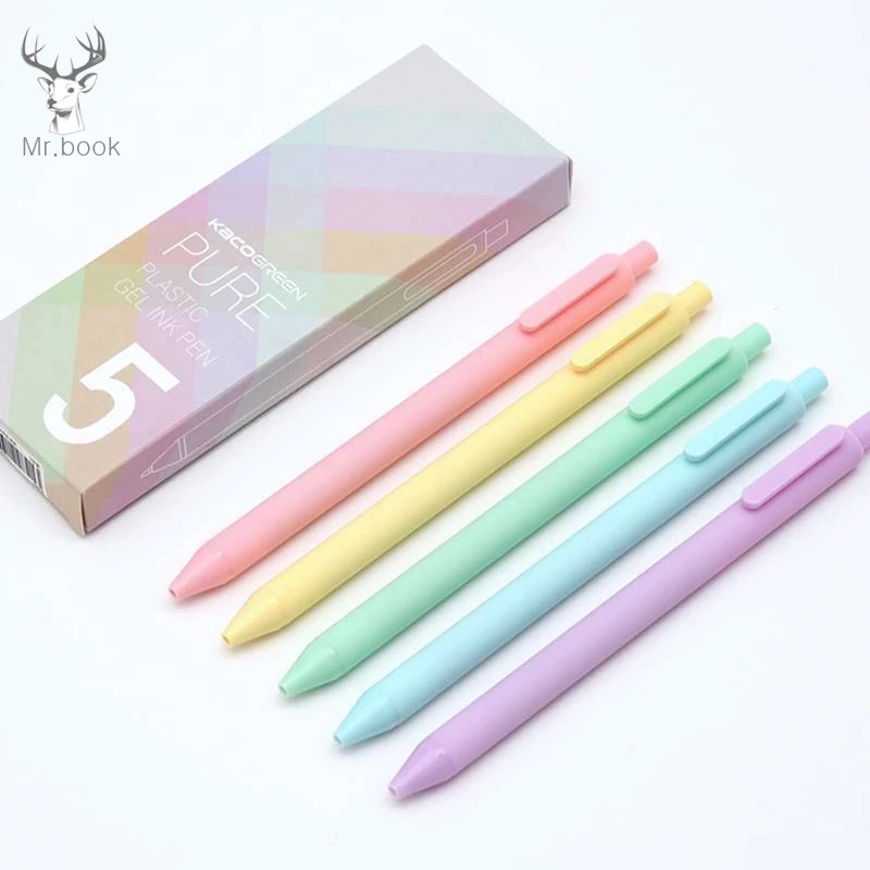 

Ручка гелевая цветная, 0,5 мм, 5 шт.