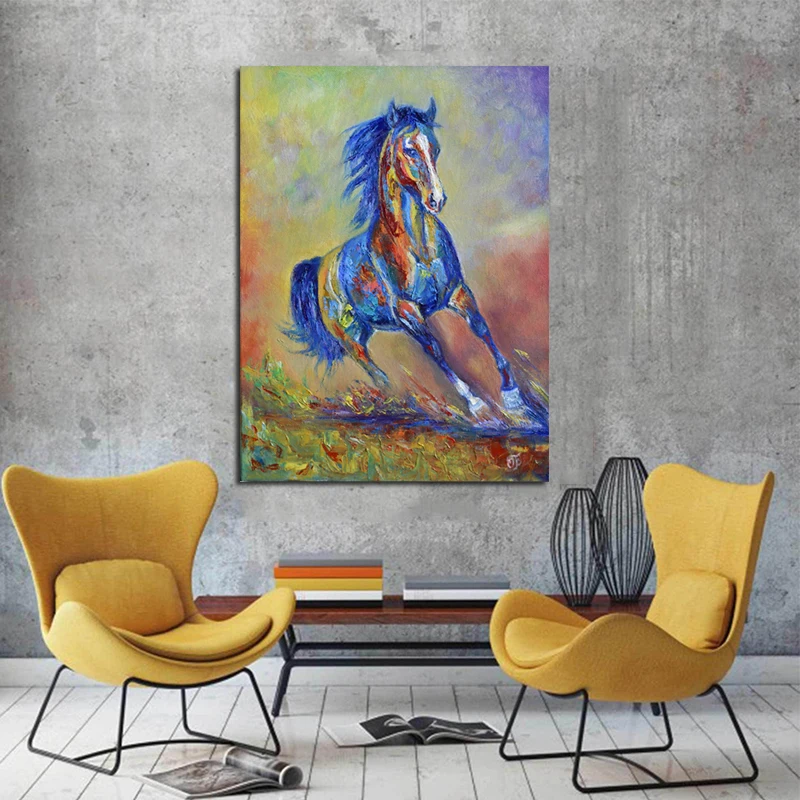 Самоотверженно современного искусства Красочный живопись на холсте с