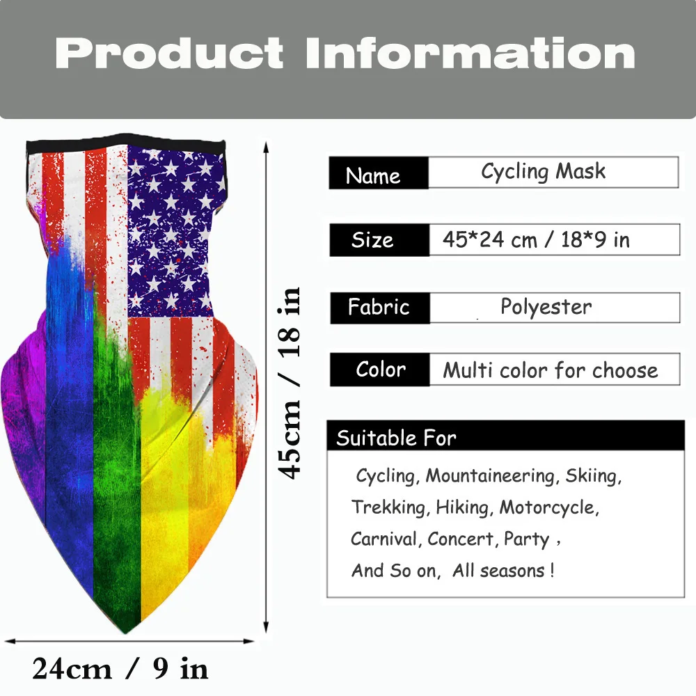 

2PCS Bike Half Face Mask Skull Breathable Anti-UV Windproof Cycling Face Mask Neck Bicycle Snowboard Ski Camping Climbing Mask