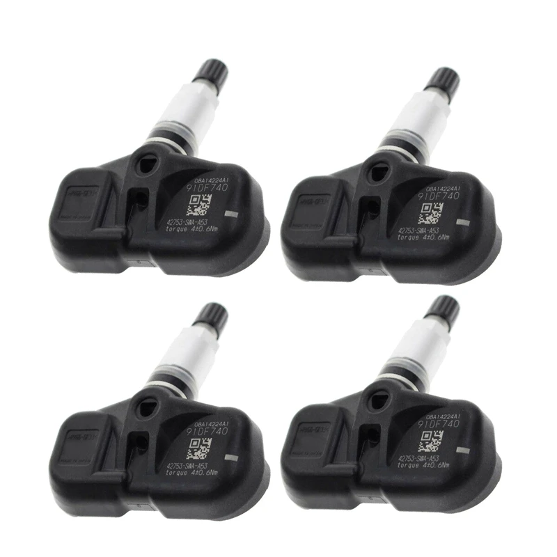 Датчик давления в шинах TPMS 4 шт. для Honda Accord CR-V Fit 42753-SWA-A53 2008-2012 | Автомобили и