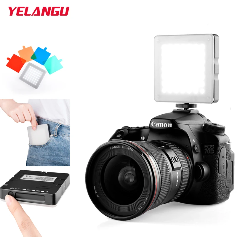 

RGB LED Touch Video Light 5W Built-in Battery 700mAh 6500K On Camera Photo Shooting Studio Led Filter DSLR