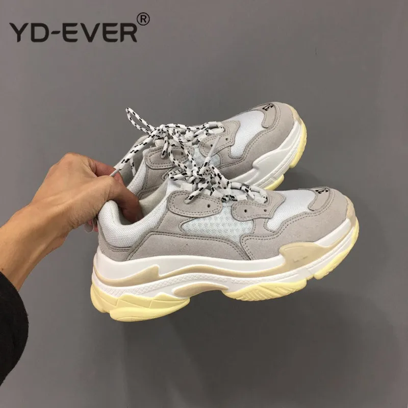 Новинка Сезон осень Модная женская повседневная обувь Замшевая на платформе