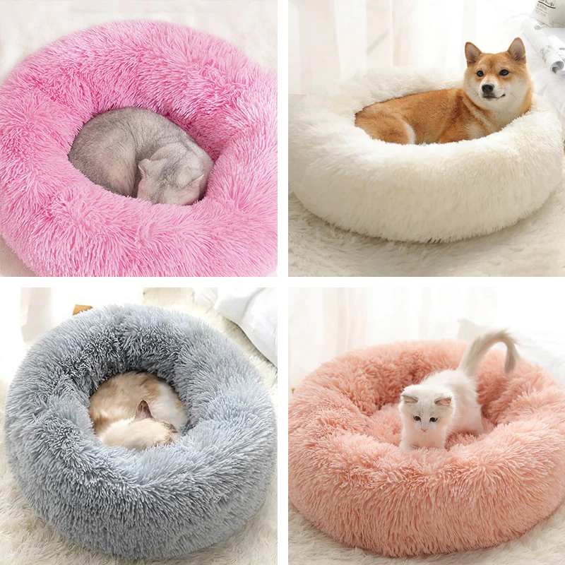 Домашние животные бинго собака моющаяся кровать длинный плюшевый домик кошки
