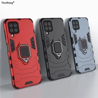 for samsung galaxy a22 case armor shell for samsung a22 cover protective hard silicone finger ring rubber cover galaxy a22 4g 5g