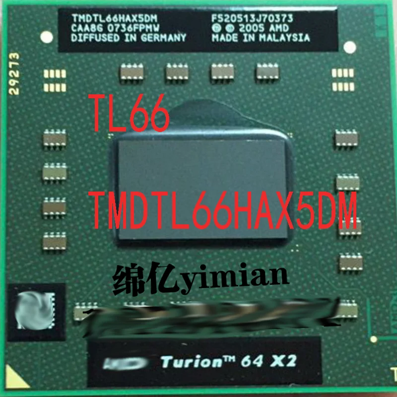 

TL66 TMDTL66HAX5DM CPU TMDTL66 64 X2 2.3 GHz PGA-638