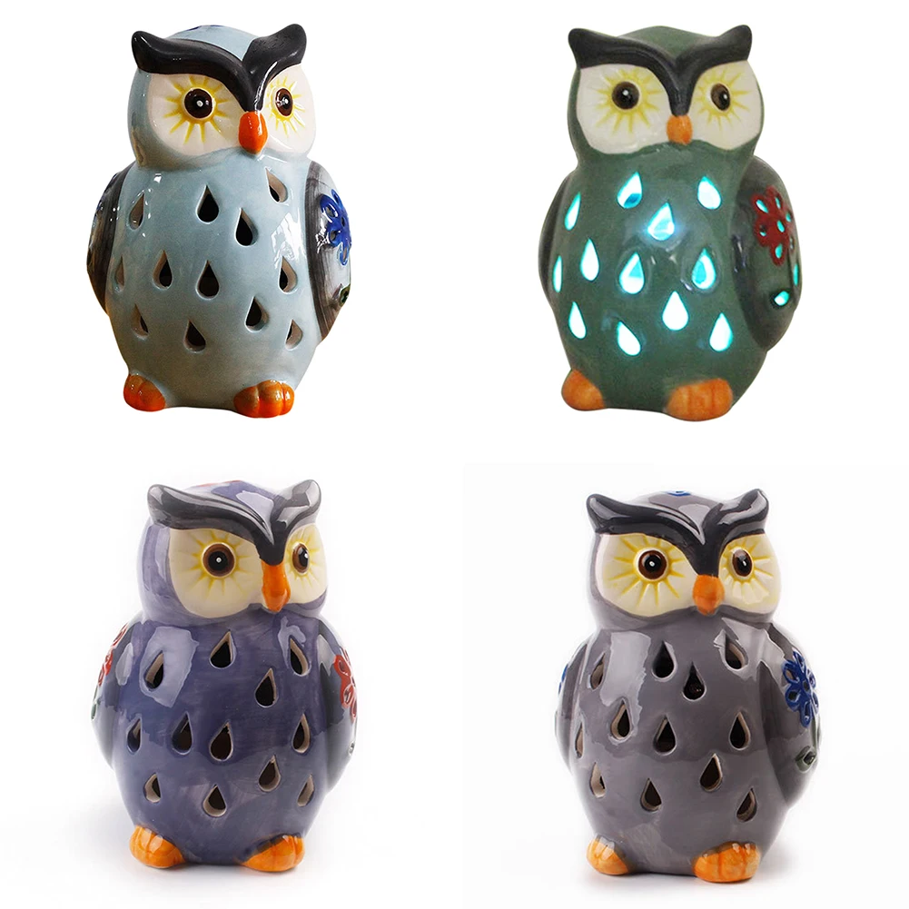 

Waterproof LED Solar Light Owl Shape Outdoor Yard Lawn Stakes Lamp Simulation Animal Home Garden Courtyard Decoration