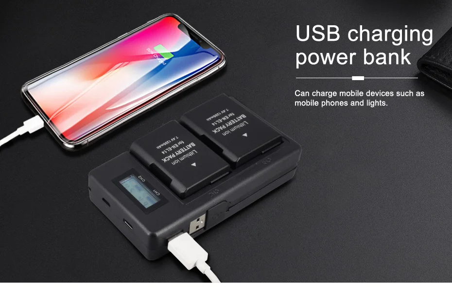 Пало 4xEN EL14A EN EL14 ENEL14 Батарея + ЖК дисплей USB двойной Зарядное устройство для Nikon D3100
