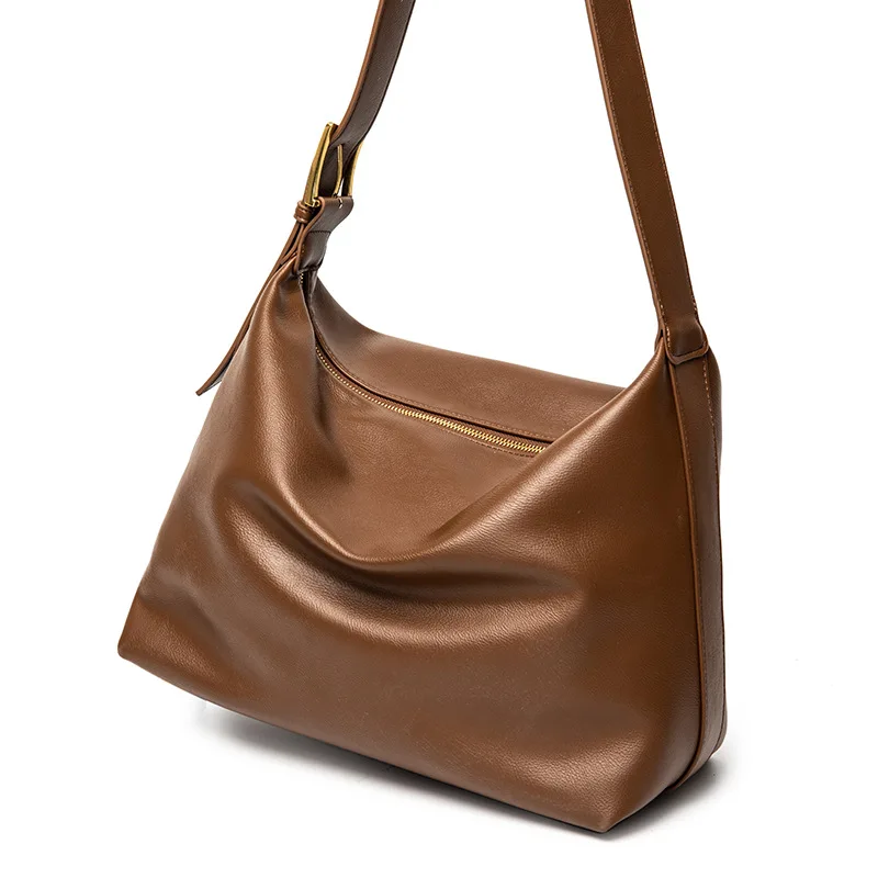 

Bag, women's bag, Crossbody Bag, large capacity, single shoulder bag, soft skin, soft collapse, extremely simple style