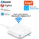 Умный концентратор Tuya Bluetooth + ZigBee 3,0, беспроводной мост шлюза для дистанционного управления через приложение, работа с Alexa Google Home вспомогательным устройством