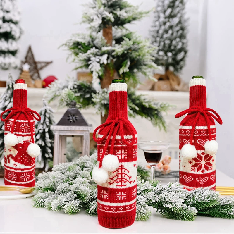 Рождественская крышка для бутылки Frigg Рождественское украшение дома 2020 подарки