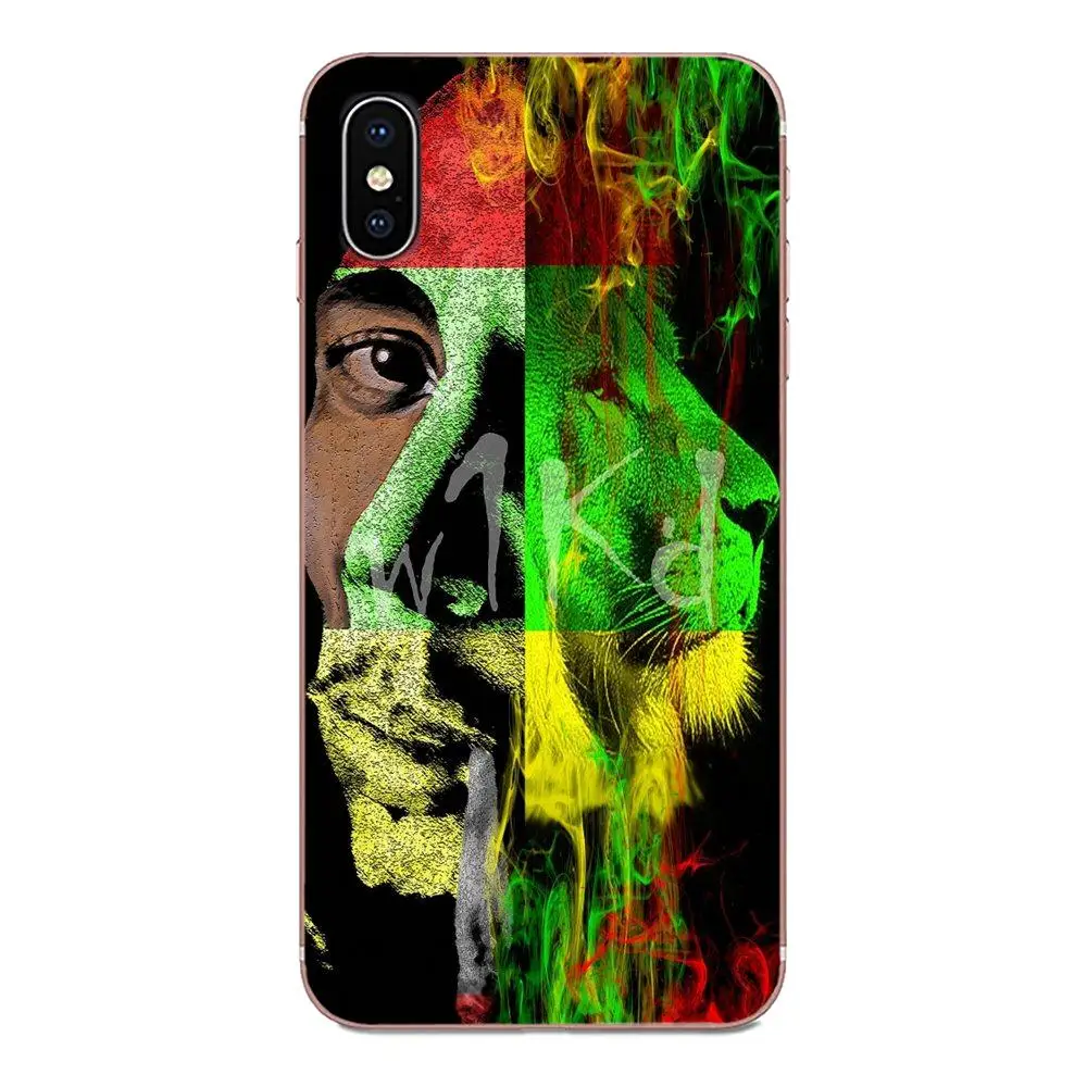 Bob Marleys Lion Rasta Reggae для Xiaomi Mi3 Mi4 Mi4C Mi4i Mi5 Mi 5S 5X 6 6X 8 SE Pro Lite A1 Max Mix 2 Note 3 4 | Мобильные